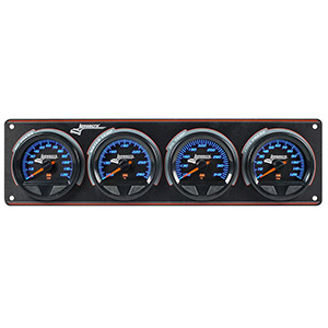 Longacre SMi Elite Waterproof Gauge Panel, 4 Gauge OP/WT/OT/FP