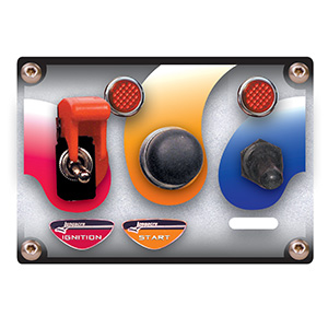 Longacre Digital Elite LED Waterproof Gauge Panel, 3 Gauge OP/WT/OT