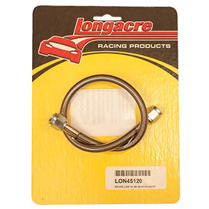 Longacre Brake line - 16" #4 With #4 AN both ends