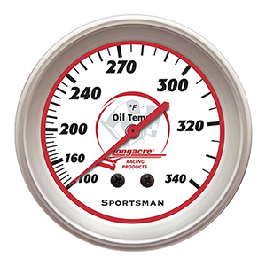 Longacre Sportsman Gauge Oil Temp. 100-340