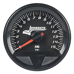 Longacre SMi Elite Waterproof Gauges, FP 0-15 psi, Sensor Included