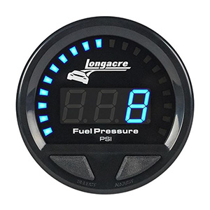 Longacre Digital Elite LED Waterproof Gauges, FP 0-15 psi, Sensor Included