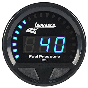 Longacre Digital Elite LED Waterproof Gauges, FP 0-120 psi, Sensor Included