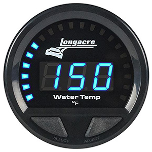 Longacre Digital Elite LED Waterproof Gauges, WT 100-280, Sensor Not Included