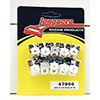 Longacre Adel line clamps - 3/16" ID steel brake lines (pack of 10)