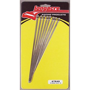 Longacre Stainless Steel Header Wrap Locking Ties - 8" - package of 8