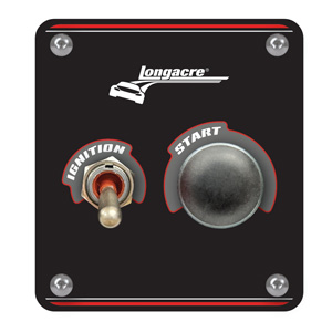 Longacre Elite Switch Panel - Push Starter/Ignition With Lights, Flip