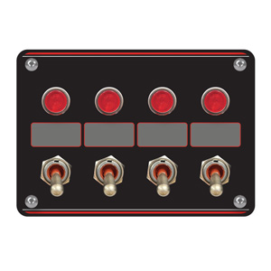 Longacre Elite Switch Panel - 4 ACC With Lights