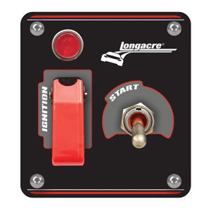 Longacre Elite Switch Panel - Starter/Ignition With Light & Flip