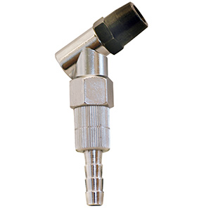 Longacre Swiveling Angle Tire Gauge Chuck