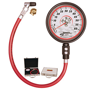Longacre Pro Precision 4-1/2Ó Tire Gauge 0-60 by 1/2" lb.