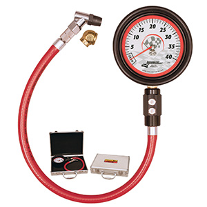 Longacre Magnum 3-1/2Ó Tire Gauge 0-40 PSI by 1/2 lb.