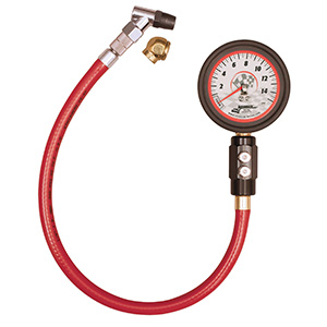 Longacre Deluxe 2-1/2" Tire Gauge 0-15 PSI by 1/4 lb.