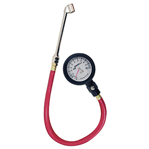 Longacre Deluxe 2-1/2Ó Tire Gauge 0-100 PSI by 1 lb. With Foot Valve