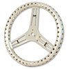 Longacre 15" Uncoated Aluminum Steering Wheel, Drilled, Flat