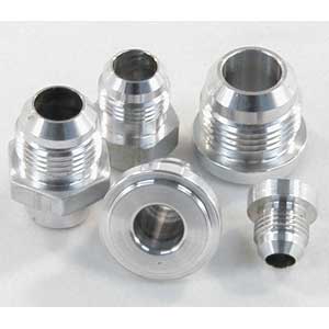 Meziere Weld Fitting -06An Male-Aluminum