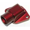 Meziere Fixed Waterneck, Chevy, Passenger Side, 1 1/2" Hose, Red
