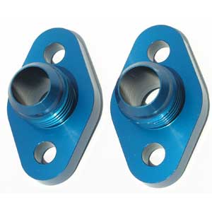 Meziere Sbc W/P Port Adapters -12An Male-Pr/Blue