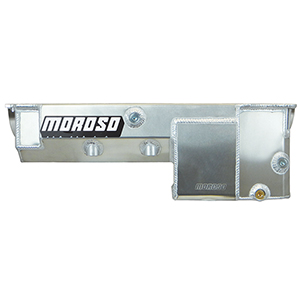 OIL PAN, BBC MARK IV, DOUBLE POWER KICK OUTS, 8 IN. DEEP, WINDAGE TRAY