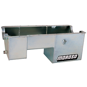 OIL PAN, FORD 351W, BILLET END SEALS, 9 IN. DEEP, REAR SUMP