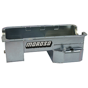 OIL PAN, FORD  289-302, ROAD RACE BAFFLED, BILLET END SEALS, REAR T-SUMP