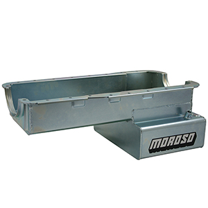 OIL PAN, FORD 289-302, ROAD RACE BAFFLED, BILLET END SEALS, FRONT SUMP, 8 INCH DEEP