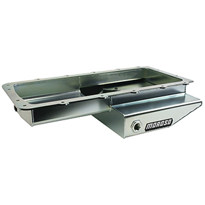 OIL PAN, FORD 5.0 COYOTE, COBRA REPLICA, ROAD RACE BAFFLED, REAR T-SUMP, STEEL