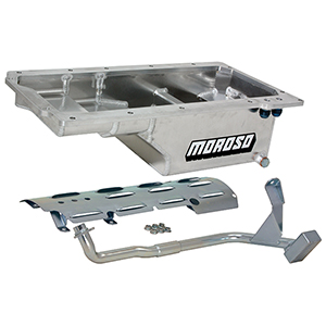 OIL PAN, GM LS, 93-02 F-BODY, DRAG RACE, 6 IN. DEEP, WINDAGE TRAY