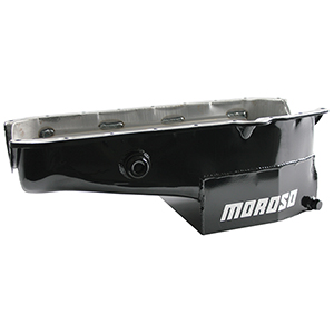 OIL PAN, SBC 86-UP WITH 1 PIECE SEAL PASSENGER SIDE DIP STICK, CIRCLE TRACK, INSPECTION BUNG, 7.5 IN. DEEP