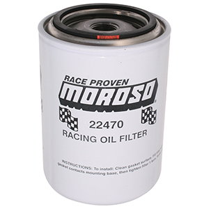 OIL FILTER, FORD, MOPAR AND IMPORT, 3/4 IN. THREAD, 5 1/4 IN. TALL, RACING