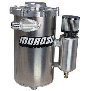 DRY SUMP TANK, 2 PC, 15 IN TALL, 7 IN DIA, WITH BREATHER TANK, 6 QT