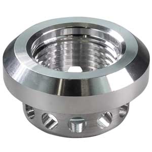 Moroso Fitting, Vented, -10An, Weld In Bung, W Integral Baffle