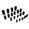 VACUUM LINE CAP KIT, BLACK