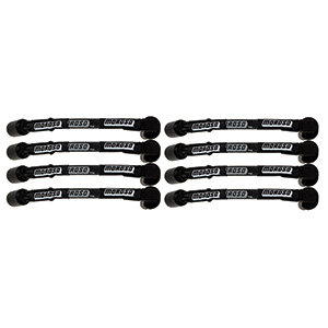 WIRE SET MOROSO ULTRA GM LS 9.75 INCH LONG COIL ON PLUG 90 DEG SLEEVED, BLACK WIRE