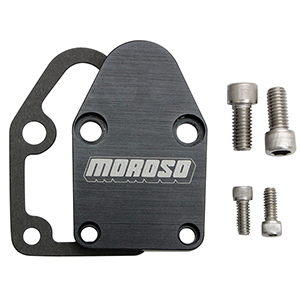 FUEL PUMP PLATE, BILLET ALUMINUM, SBC