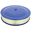 AIR CLEANER KIT, 14 IN. X 3 IN., ALUMINUM, BLUE POWDER COAT