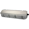 VALVE COVERS, BBC, FABRICATED ALUMINUM, STEEL INSERTS, -12AN FITTING