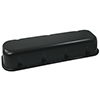 VALVE COVERS, BBC, CAST ALUMINUM, NO LOGO, BLACK WRINKLE FINISH