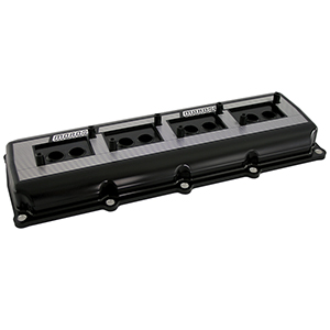 VALVE COVERS, CHRYSLER  5.7/6.1/6.2/6.4, BILLET ALUMINUM, BLACK ANODIZED
