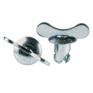 QUICK FASTENER, WINGED, 7/16 IN X.450, STEEL, SILVER