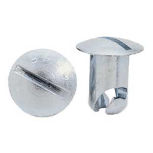 QUICK FASTENER, OVAL,  5/16 IN X .400, STEEL, SILVER
