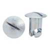 QUICK FASTENER, OVAL, 7/16 IN X .500, STEEL, SILVER