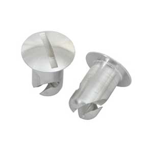 QUICK FASTENER, OVAL, HEX DRIVE, 7/16 IN X .500, STEEL, SILVER
