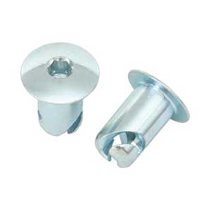 QUICK FASTENER, OVAL, HEX DRIVE, 7/16 IN X .550, STEEL, SILVER