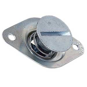 QUICK FASTENER, SELF EJECTING, 7/16 IN X.550, STEEL, SILVER