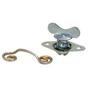 QUICK FASTENER, SELF EJECTING, WINGED, 5/16 IN X 650, STEEL, SILVER
