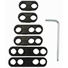 IGNITION WIRE SEPARATOR KIT, SPLIT DESIGN, BLACK