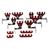 IGNITION WIRE LOOM KIT, BBC, RED