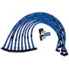 WIRE SET, SPIRAL CORE, SLEEVED, SBC, HEI, BLUE, 90 DEGREE