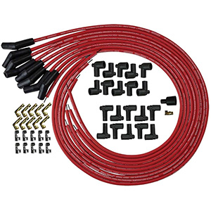 IGNITION WIRE SET, BLUE MAX, UNIVERSAL, RED, 135 DEGREE